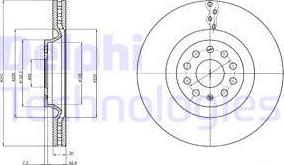 Delphi BG9109 - Brake Disc autospares.lv