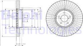 Delphi BG9105 - Brake Disc autospares.lv