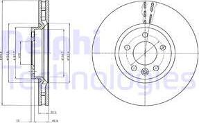 Delphi BG9106 - Brake Disc autospares.lv