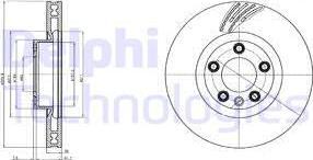 Delphi BG9100C - Brake Disc autospares.lv