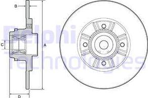 Delphi BG9114RS - Brake Disc autospares.lv