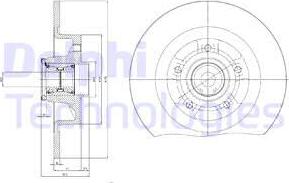 Delphi BG9115RSC - Brake Disc autospares.lv