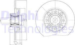 Delphi BG9116RSC - Brake Disc autospares.lv