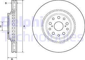 Delphi BG9186C - Brake Disc autospares.lv