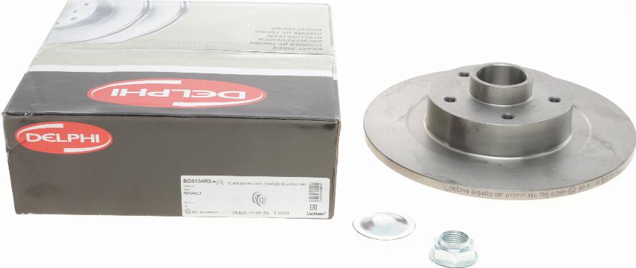 Delphi BG9134RS - Brake Disc autospares.lv