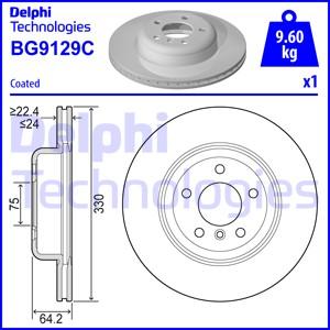 Delphi BG9129C - Brake Disc autospares.lv