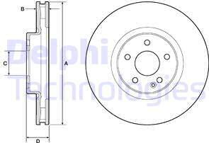 Delphi BG9174C - Brake Disc autospares.lv