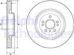 Delphi BG9175C - Brake Disc autospares.lv