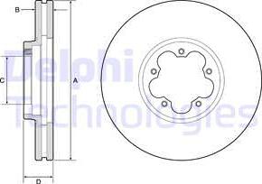 Delphi BG9176C - Brake Disc autospares.lv