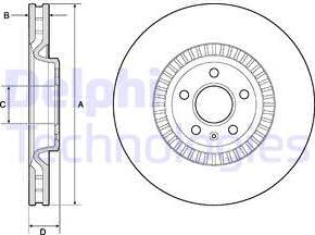 Delphi BG9171C - Brake Disc autospares.lv