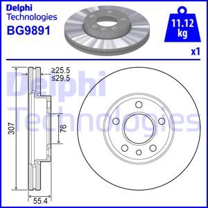 Delphi BG9891 - Brake Disc autospares.lv