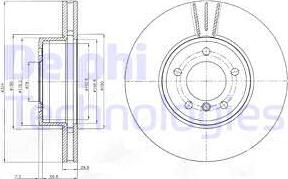 Delphi BG9871C - Brake Disc autospares.lv