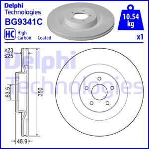 Delphi BG9341C - Brake Disc autospares.lv