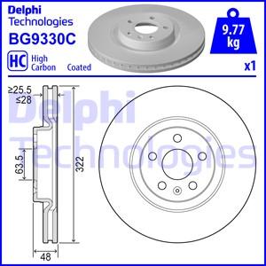 Delphi BG9330C - Brake Disc autospares.lv