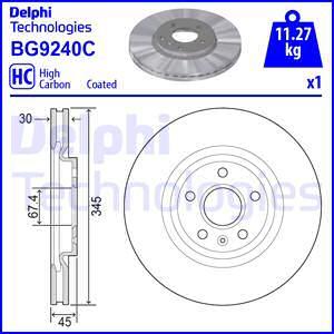 Delphi BG9240C - Brake Disc autospares.lv