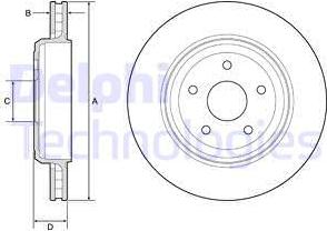 Delphi BG9214C - Brake Disc autospares.lv