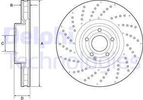 Delphi BG9215C - Brake Disc autospares.lv