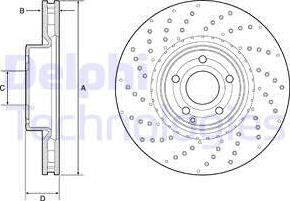 Delphi BG9216C - Brake Disc autospares.lv