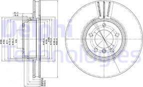 Delphi BG9212 - Brake Disc autospares.lv