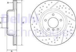 Delphi BG9235C - Brake Disc autospares.lv