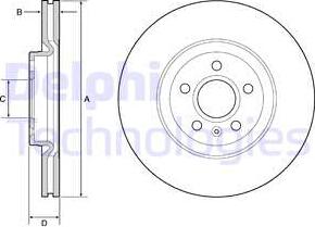 Delphi BG9236C - Brake Disc autospares.lv