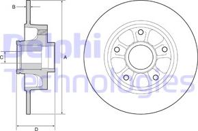 Delphi BG9230RS - Brake Disc autospares.lv