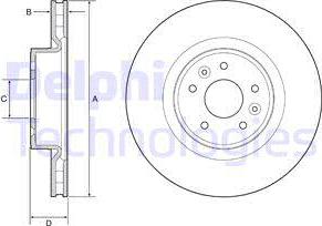 Delphi BG9232C - Brake Disc autospares.lv