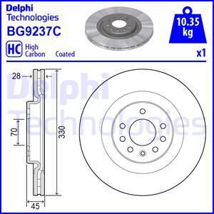 Delphi BG9237C - Brake Disc autospares.lv