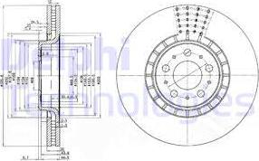 Delphi BG9783C - Brake Disc autospares.lv