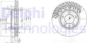 Delphi BG9773 - Brake Disc autospares.lv