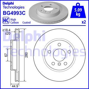 Delphi BG4993C - Brake Disc autospares.lv