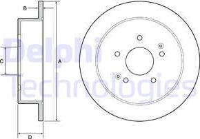 Delphi BG4940C - Brake Disc autospares.lv