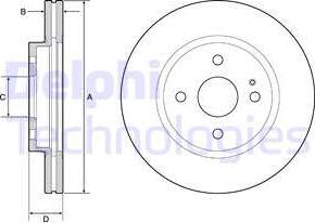 Delphi BG4942C - Brake Disc autospares.lv