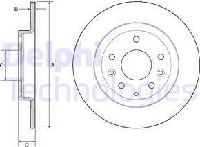 Delphi BG4959C - Brake Disc autospares.lv