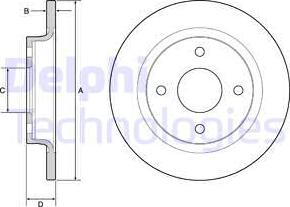 Delphi BG4954C - Brake Disc autospares.lv