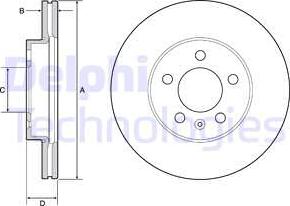 Delphi BG4963C - Brake Disc autospares.lv