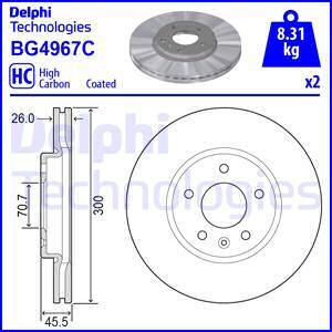 Delphi BG4967C - Brake Disc autospares.lv