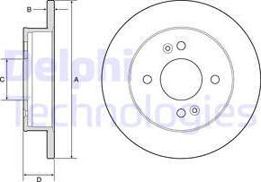 Delphi BG4917C - Brake Disc autospares.lv