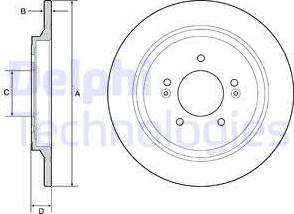 Delphi BG4932C - Brake Disc autospares.lv