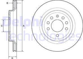 Delphi BG4922C - Brake Disc autospares.lv