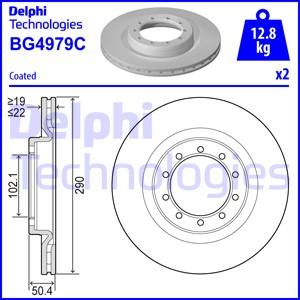 Delphi BG4979C - Brake Disc autospares.lv