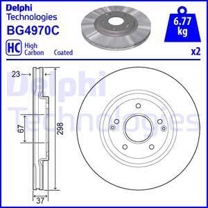 Delphi BG4970C - Brake Disc autospares.lv