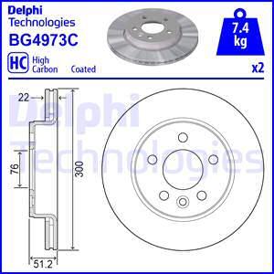 Delphi BG4973C - Brake Disc autospares.lv