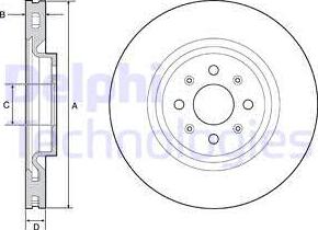 Delphi BG4456 - Brake Disc autospares.lv
