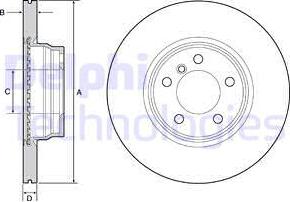 Delphi BG4458C - Brake Disc autospares.lv