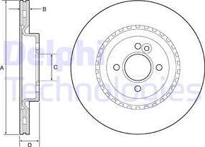 Delphi BG4568 - Brake Disc autospares.lv