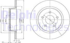 Delphi BG4533C-18B1 - Brake Disc autospares.lv