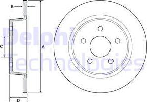 Delphi BG4533 - Brake Disc autospares.lv