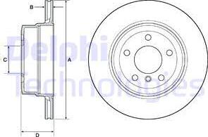 Delphi BG4695C - Brake Disc autospares.lv