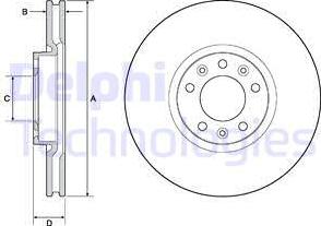 Delphi BG4696C - Brake Disc autospares.lv